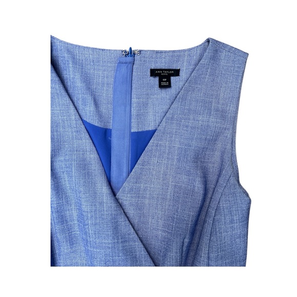 Ann Taylor Belted Sleeveless Wrap A-Line Dress Size 00P - Picture 6 of 7